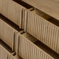 Leo 6 Drawer Dresser - Rustic Light Natural Oak