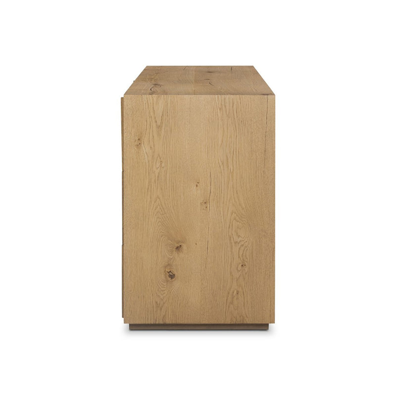 Leo 6 Drawer Dresser - Rustic Light Natural Oak