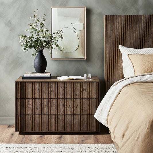 Leo Nightstand - Rustic Grey