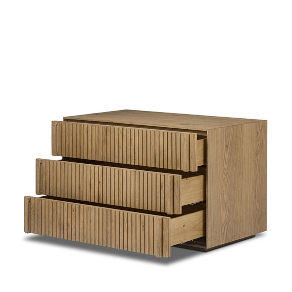 Leo Nightstand - Rustic Light Natural Oak