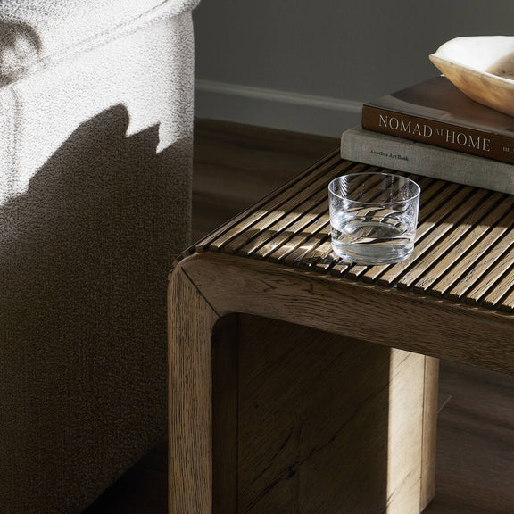 Leo End Table - Rustic Grey