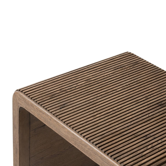 Leo End Table - Rustic Grey