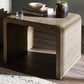 Leo End Table - Rustic Grey