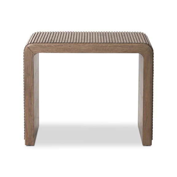 Leo End Table - Rustic Grey