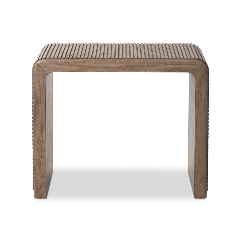 Leo End Table - Rustic Grey