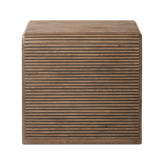 Leo End Table - Rustic Grey