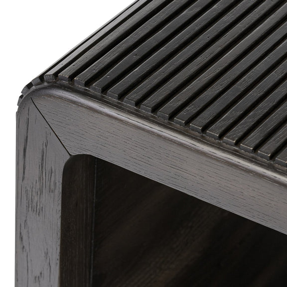 Leo End Table - Smoke Black