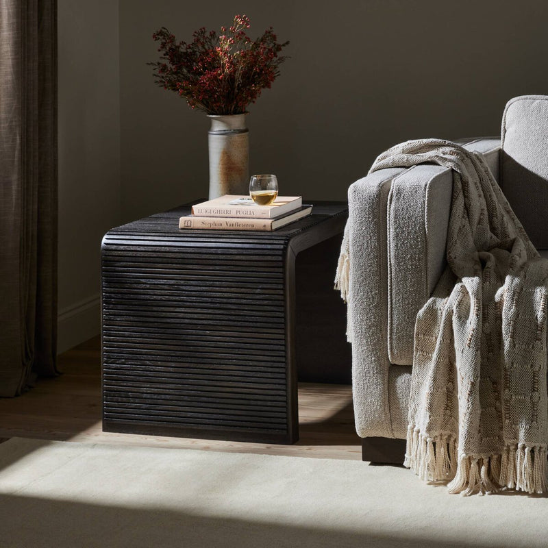 Leo End Table - Smoke Black