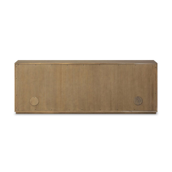 Leo Media Console - Rustic Grey