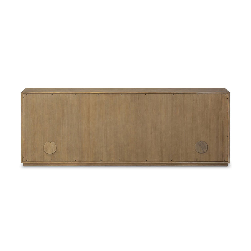 Leo Media Console - Rustic Grey