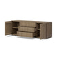 Leo Media Console - Rustic Grey