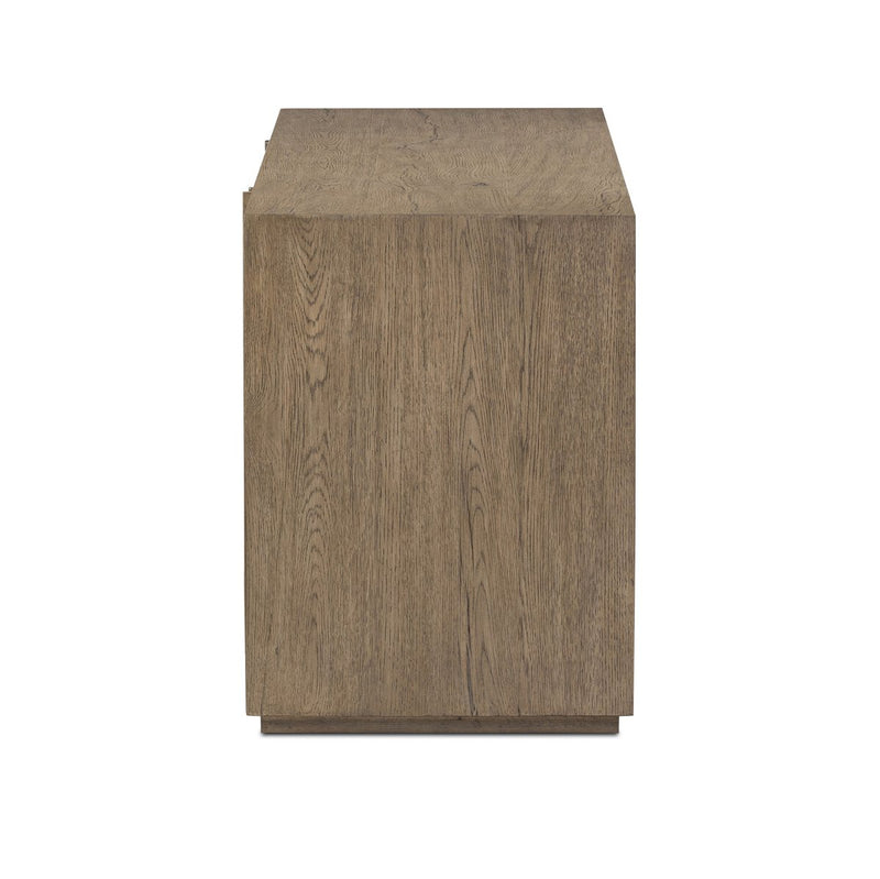 Leo Media Console - Rustic Grey