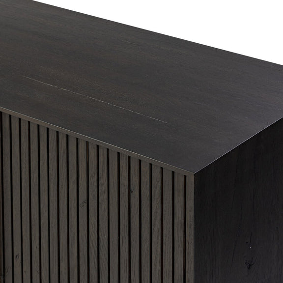 Leo Media Console - Smoked Black
