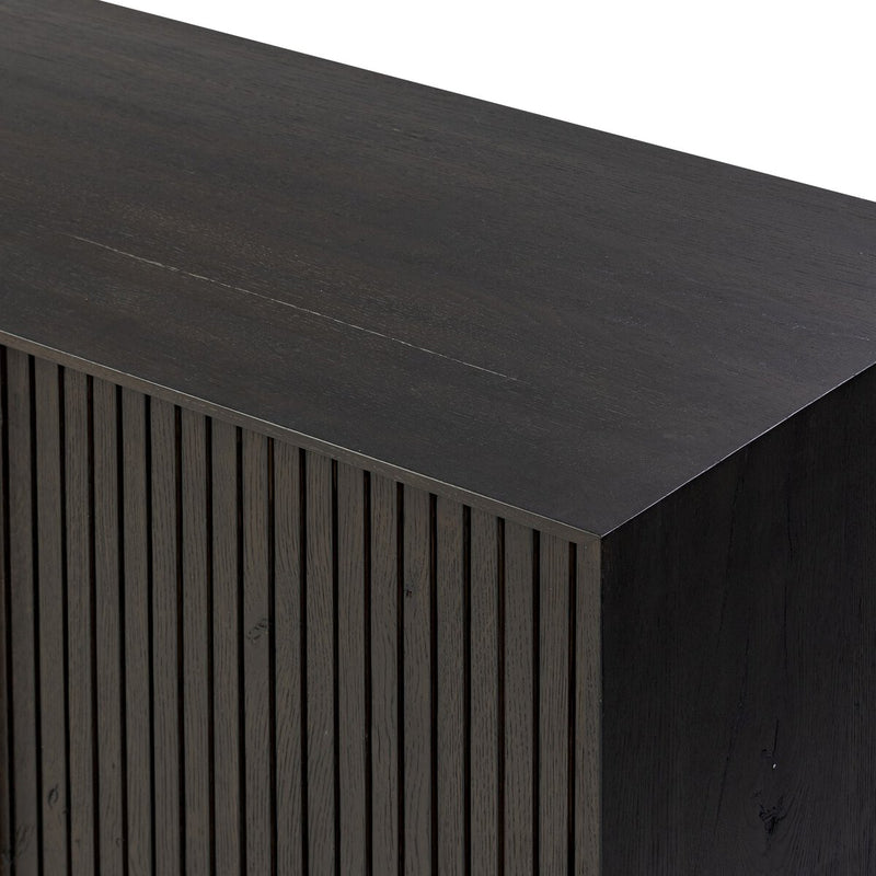 Leo Media Console - Smoked Black