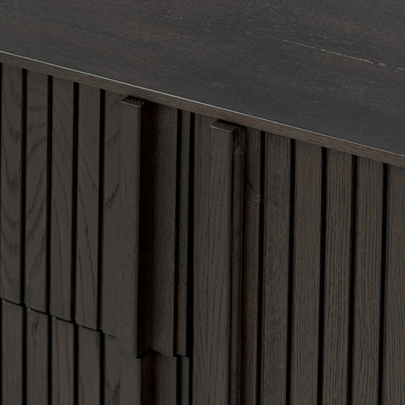 Leo Media Console - Smoked Black