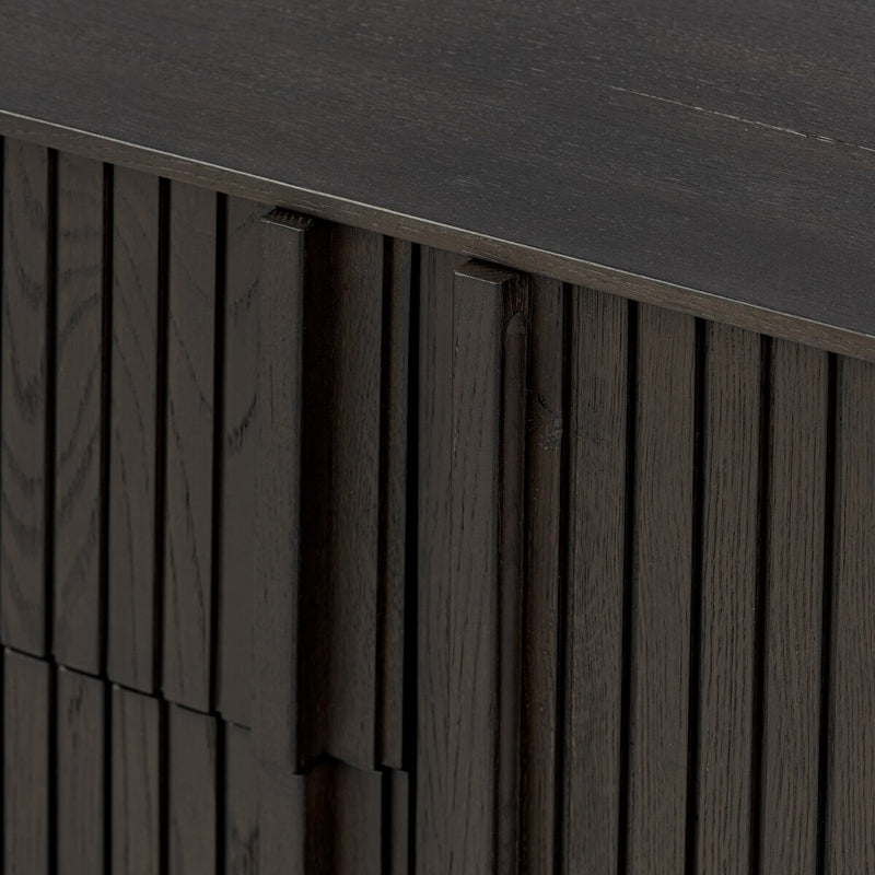 Leo Media Console - Smoked Black