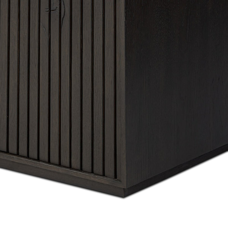 Leo Media Console - Smoked Black