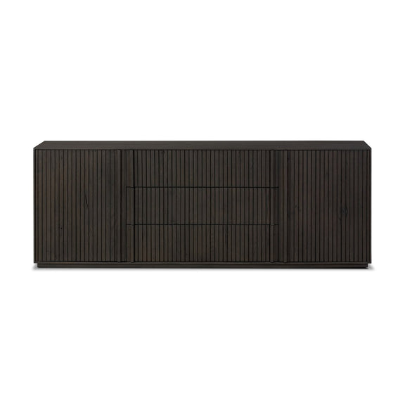 Leo Media Console - Smoked Black