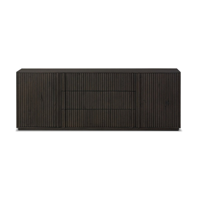 Leo Media Console - Smoked Black