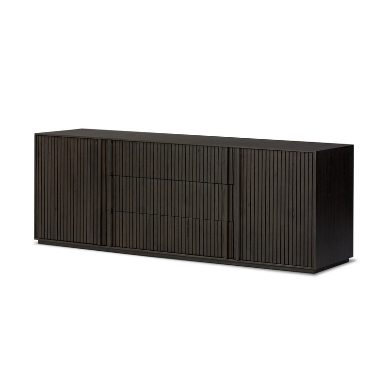 Leo Media Console - Smoked Black