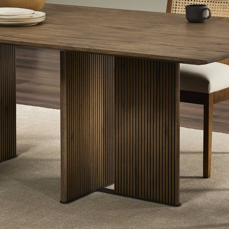 Leo Dining Table - Rustic Grey