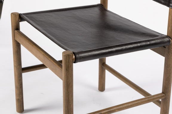 Kena Dining Chair - Sonoma Black & Solid Parawood