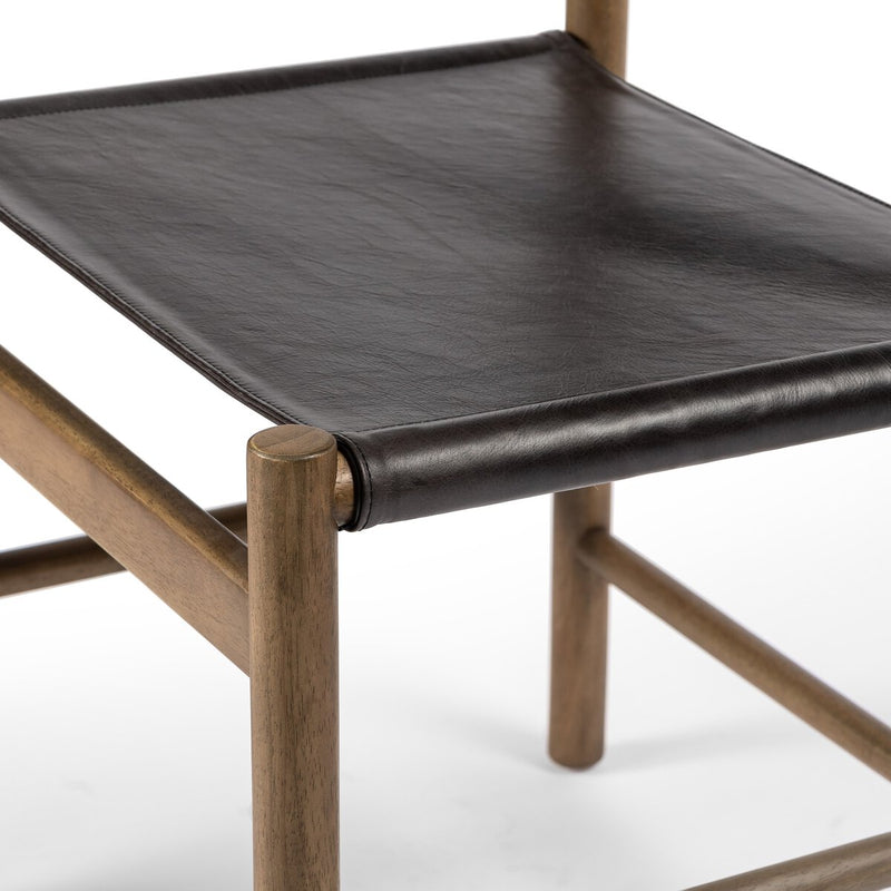 Kena Dining Chair - Sonoma Black & Solid Parawood