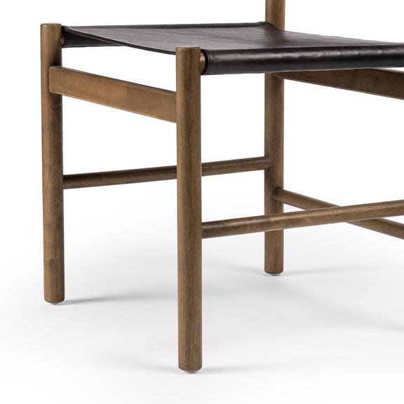 Kena Dining Chair - Sonoma Black & Solid Parawood
