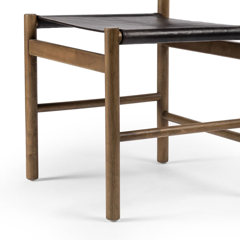 Kena Dining Chair - Sonoma Black & Solid Parawood