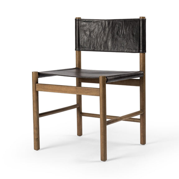 Kena Dining Chair - Sonoma Black & Solid Parawood