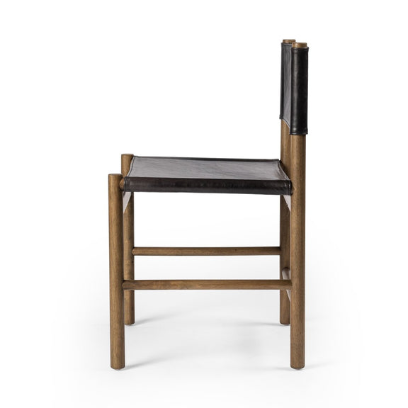 Kena Dining Chair - Sonoma Black & Solid Parawood