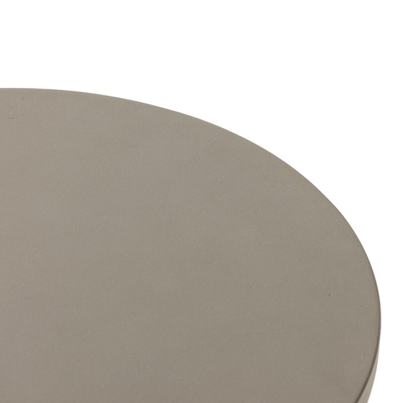 Huron Outdoor End Table - Flint Concrete