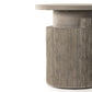 Huron Outdoor End Table - Flint Concrete