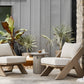 Huron Outdoor End Table - Flint Concrete