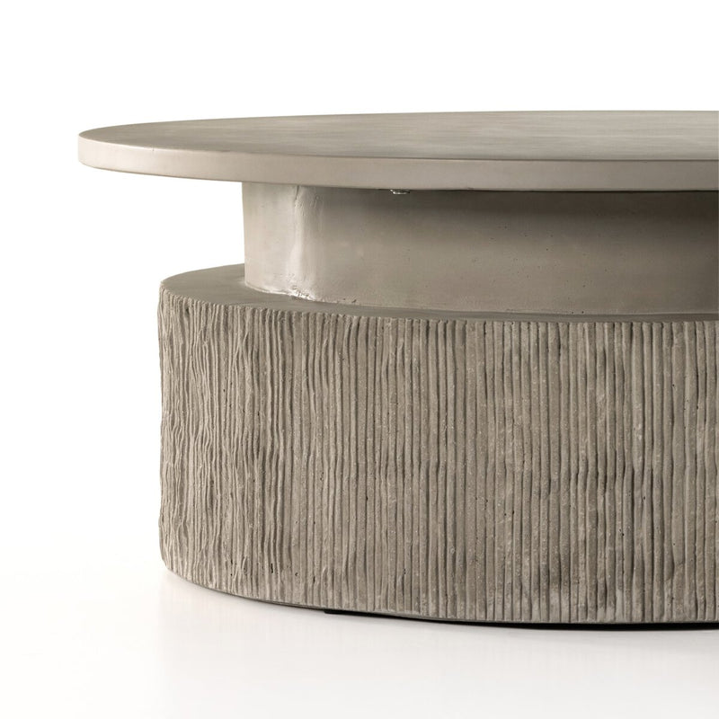 Huron Outdoor Coffee Table - Flint Concrete