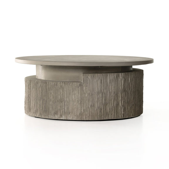 Huron Outdoor Coffee Table - Flint Concrete