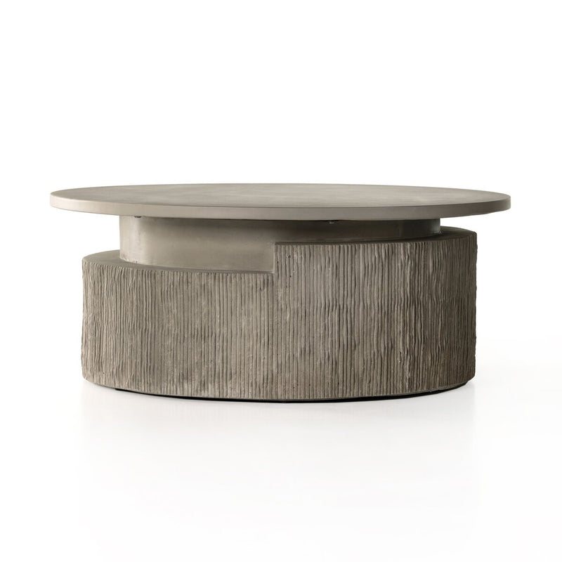Huron Outdoor Coffee Table - Flint Concrete