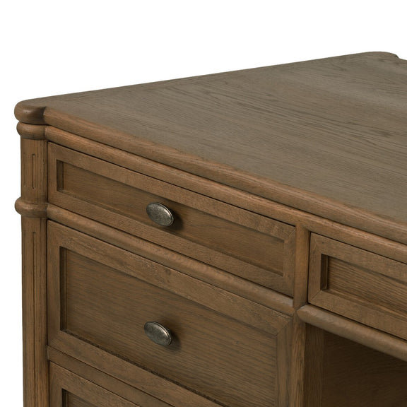 Toulouse Executive Desk - Toasted Oak
