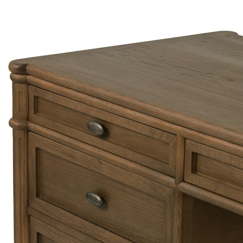 Toulouse Executive Desk - Toasted Oak