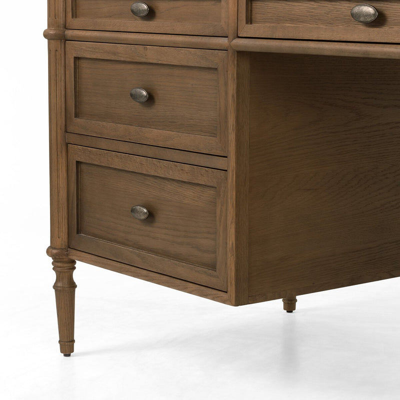 Toulouse Executive Desk - Toasted Oak