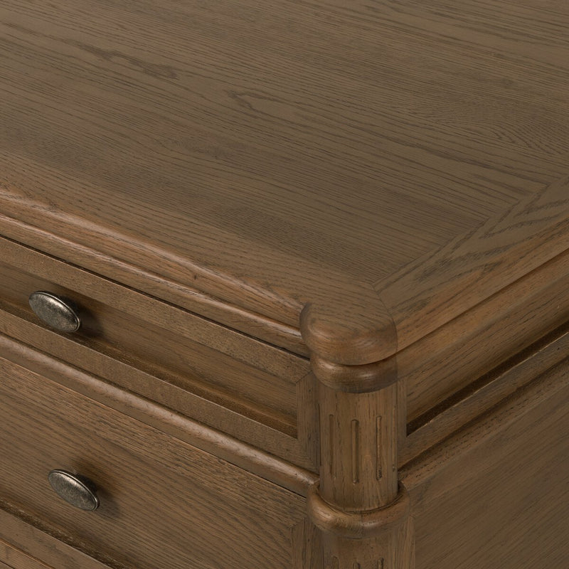 Toulouse Executive Desk - Toasted Oak