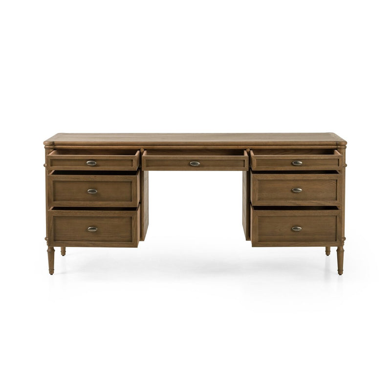 Toulouse Executive Desk - Toasted Oak