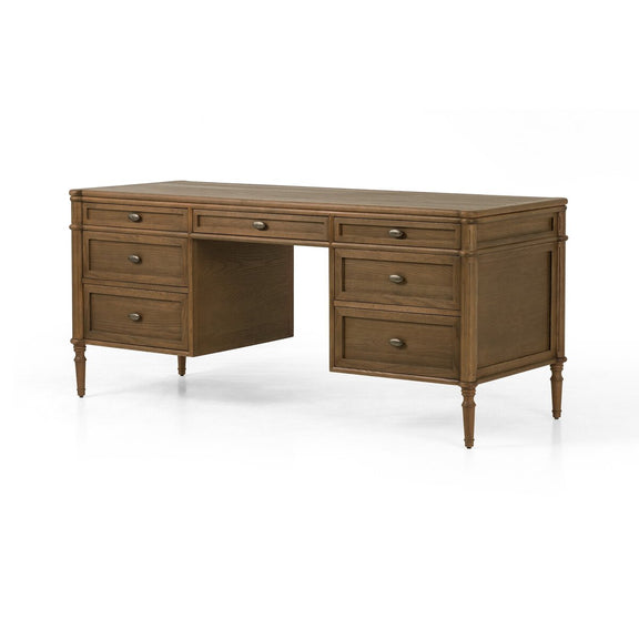 Toulouse Executive Desk - Toasted Oak