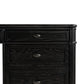 Toulouse Executive Desk - Distressed Black