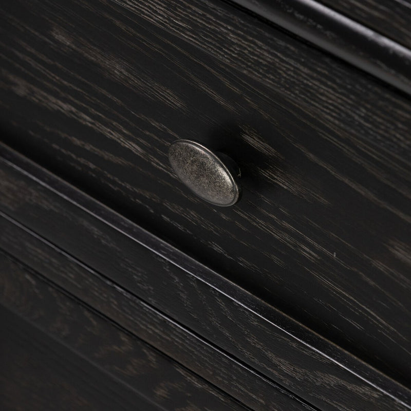 Toulouse Executive Desk - Distressed Black