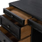 Toulouse Executive Desk - Distressed Black