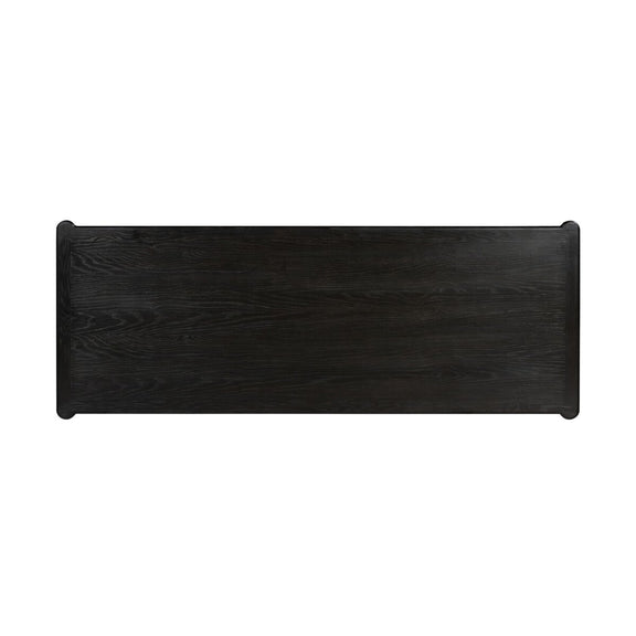 Toulouse Executive Desk - Distressed Black