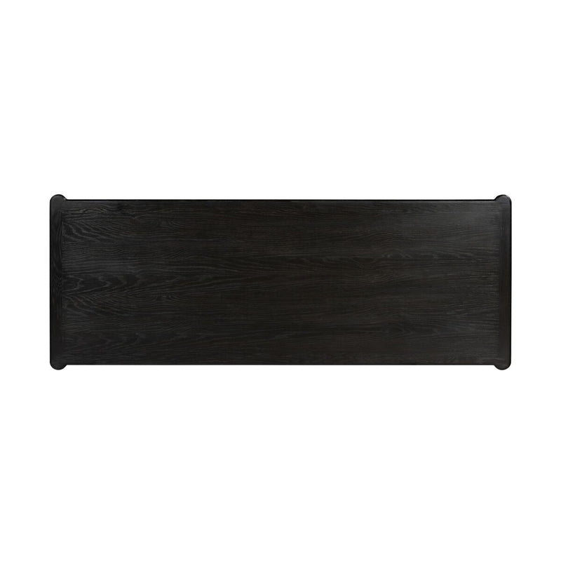 Toulouse Executive Desk - Distressed Black