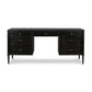 Toulouse Executive Desk - Distressed Black