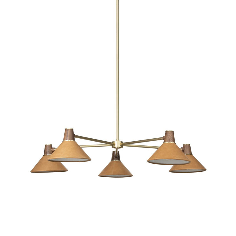 Cullen Chandelier - Natural Walnut
